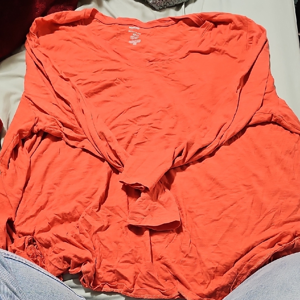 Sonoma Women's Plus Everyday Tee in Bright Red